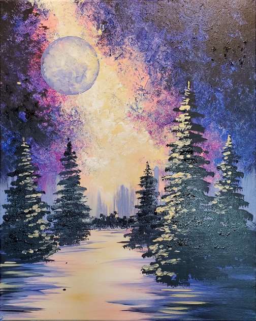 Cosmic Night in the Forest